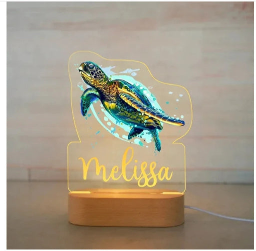 Night Light Creative Children's Names Cartoon Animation Ornaments