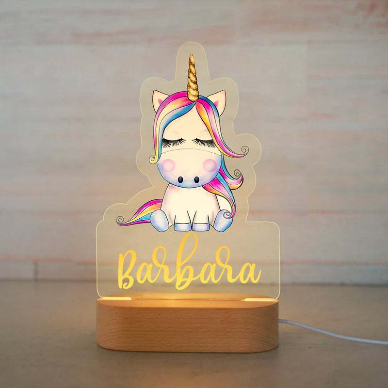 Night Light Creative Children's Names Cartoon Animation Ornaments