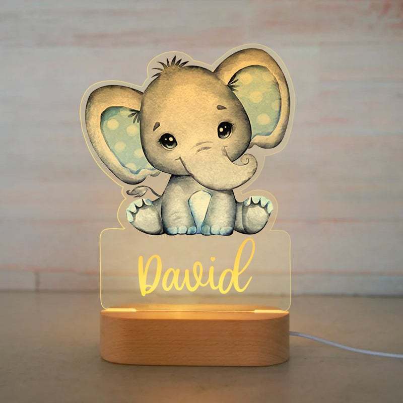 Night Light Creative Children's Names Cartoon Animation Ornaments