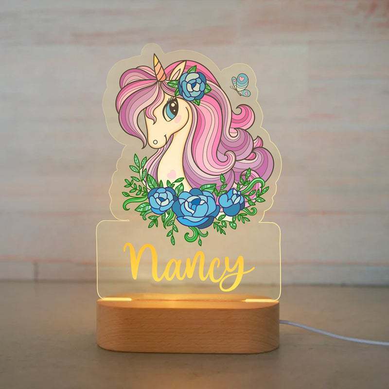Night Light Creative Children's Names Cartoon Animation Ornaments